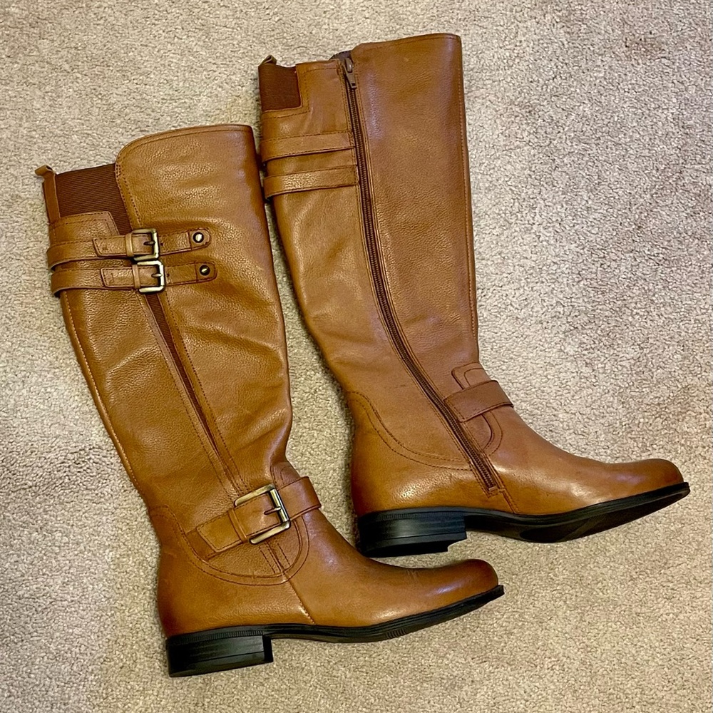 Women's Naturalizer Tan Jessie Riding Boots Size 7M